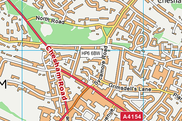 HP6 6BW map - OS VectorMap District (Ordnance Survey)