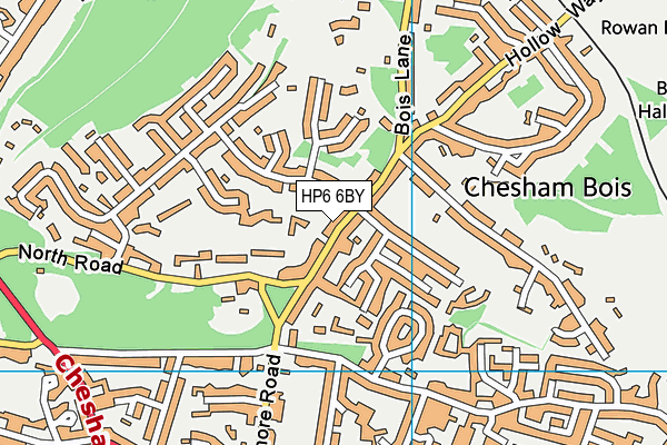HP6 6BY map - OS VectorMap District (Ordnance Survey)