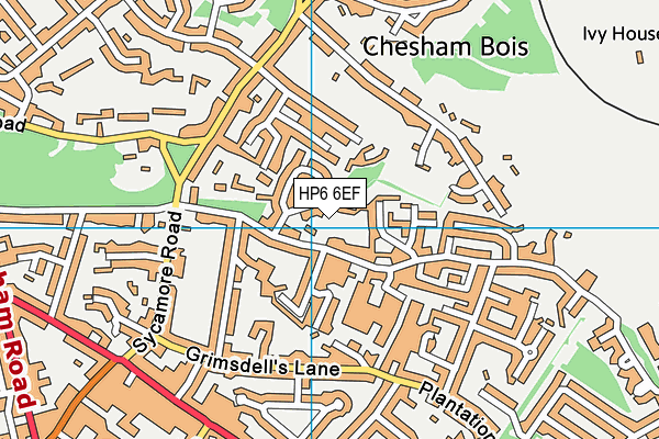 HP6 6EF map - OS VectorMap District (Ordnance Survey) HP6 6EF map - OS VectorMap District (Ordnance Survey)