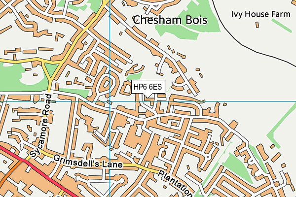 HP6 6ES map - OS VectorMap District (Ordnance Survey) HP6 6ES map - OS VectorMap District (Ordnance Survey)