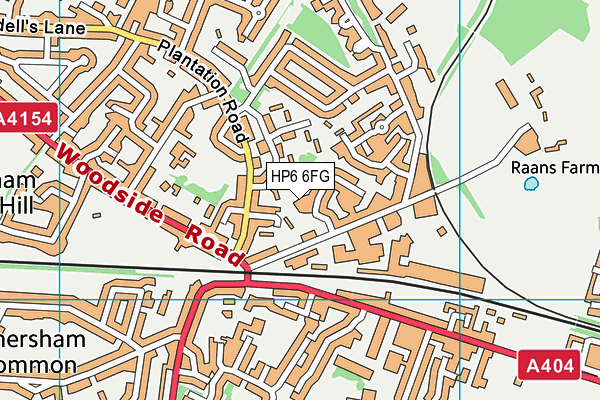 HP6 6FG map - OS VectorMap District (Ordnance Survey) HP6 6FG map - OS VectorMap District (Ordnance Survey)