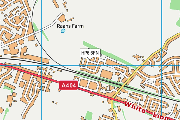 HP6 6FN map - OS VectorMap District (Ordnance Survey)