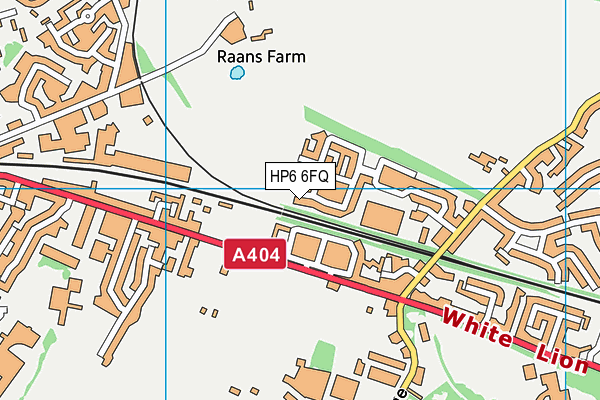 HP6 6FQ map - OS VectorMap District (Ordnance Survey)