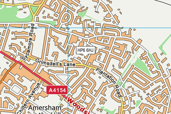 HP6 6HJ map - OS VectorMap District (Ordnance Survey) HP6 6HJ map - OS VectorMap District (Ordnance Survey)
