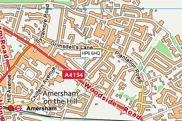 HP6 6HQ map - OS VectorMap District (Ordnance Survey) HP6 6HQ map - OS VectorMap District (Ordnance Survey)