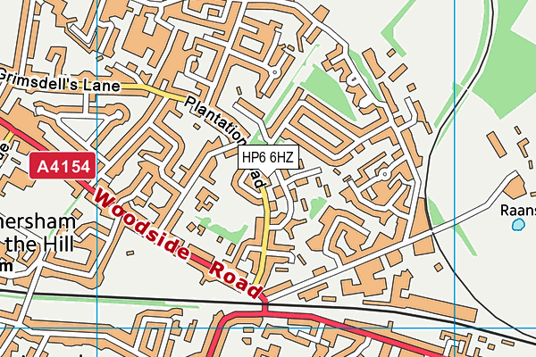 HP6 6HZ map - OS VectorMap District (Ordnance Survey) HP6 6HZ map - OS VectorMap District (Ordnance Survey)