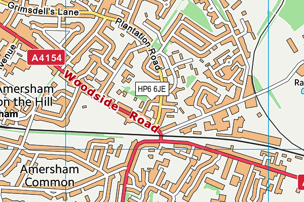 HP6 6JE map - OS VectorMap District (Ordnance Survey) HP6 6JE map - OS VectorMap District (Ordnance Survey)