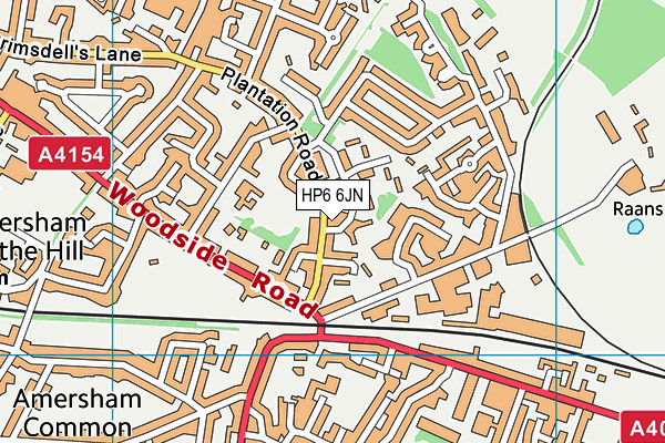 HP6 6JN map - OS VectorMap District (Ordnance Survey) HP6 6JN map - OS VectorMap District (Ordnance Survey)