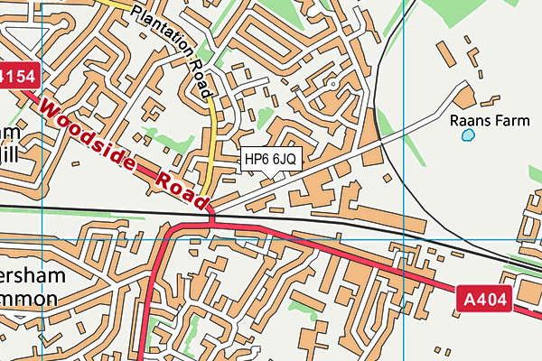 HP6 6JQ map - OS VectorMap District (Ordnance Survey) HP6 6JQ map - OS VectorMap District (Ordnance Survey)