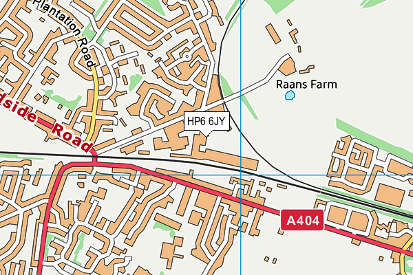 HP6 6JY map - OS VectorMap District (Ordnance Survey) HP6 6JY map - OS VectorMap District (Ordnance Survey)