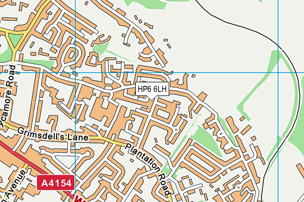 HP6 6LH map - OS VectorMap District (Ordnance Survey) HP6 6LH map - OS VectorMap District (Ordnance Survey)
