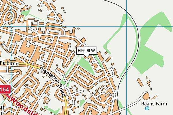 HP6 6LW map - OS VectorMap District (Ordnance Survey) HP6 6LW map - OS VectorMap District (Ordnance Survey)