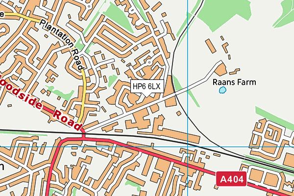 HP6 6LX map - OS VectorMap District (Ordnance Survey) HP6 6LX map - OS VectorMap District (Ordnance Survey)