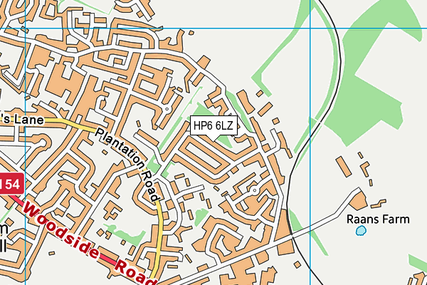 HP6 6LZ map - OS VectorMap District (Ordnance Survey) HP6 6LZ map - OS VectorMap District (Ordnance Survey)