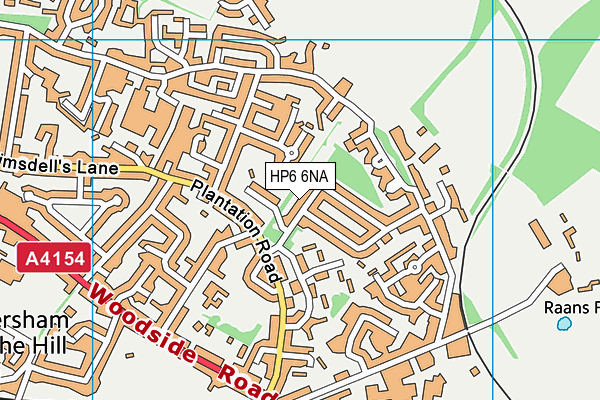 HP6 6NA map - OS VectorMap District (Ordnance Survey) HP6 6NA map - OS VectorMap District (Ordnance Survey)