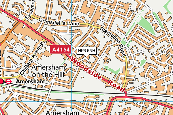 HP6 6NH map - OS VectorMap District (Ordnance Survey) HP6 6NH map - OS VectorMap District (Ordnance Survey)