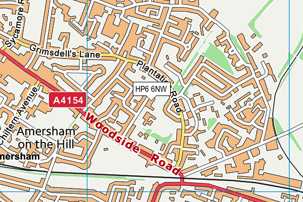 HP6 6NW map - OS VectorMap District (Ordnance Survey) HP6 6NW map - OS VectorMap District (Ordnance Survey)