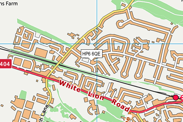 HP6 6QE map - OS VectorMap District (Ordnance Survey) HP6 6QE map - OS VectorMap District (Ordnance Survey)