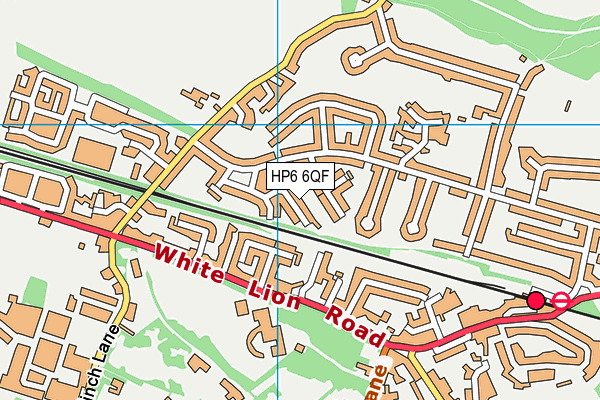 HP6 6QF map - OS VectorMap District (Ordnance Survey) HP6 6QF map - OS VectorMap District (Ordnance Survey)