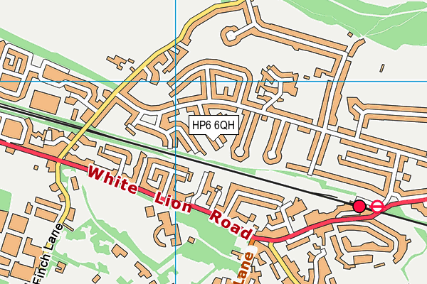 HP6 6QH map - OS VectorMap District (Ordnance Survey) HP6 6QH map - OS VectorMap District (Ordnance Survey)