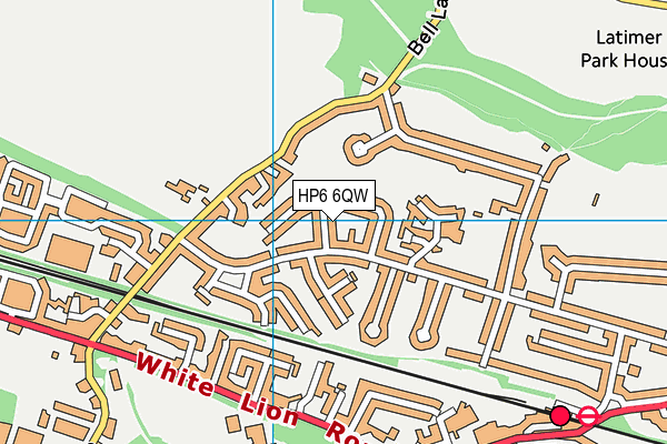 HP6 6QW map - OS VectorMap District (Ordnance Survey) HP6 6QW map - OS VectorMap District (Ordnance Survey)