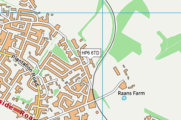 HP6 6TD map - OS VectorMap District (Ordnance Survey) HP6 6TD map - OS VectorMap District (Ordnance Survey)