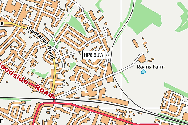 HP6 6UW map - OS VectorMap District (Ordnance Survey) HP6 6UW map - OS VectorMap District (Ordnance Survey)