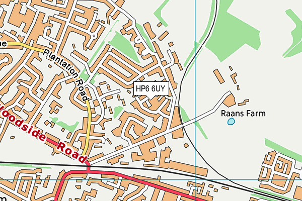 HP6 6UY map - OS VectorMap District (Ordnance Survey) HP6 6UY map - OS VectorMap District (Ordnance Survey)