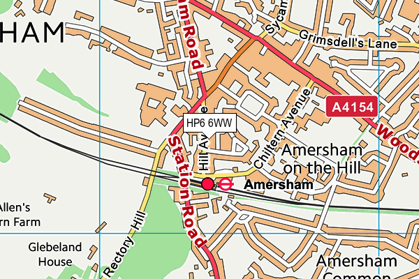 HP6 6WW map - OS VectorMap District (Ordnance Survey) HP6 6WW map - OS VectorMap District (Ordnance Survey)