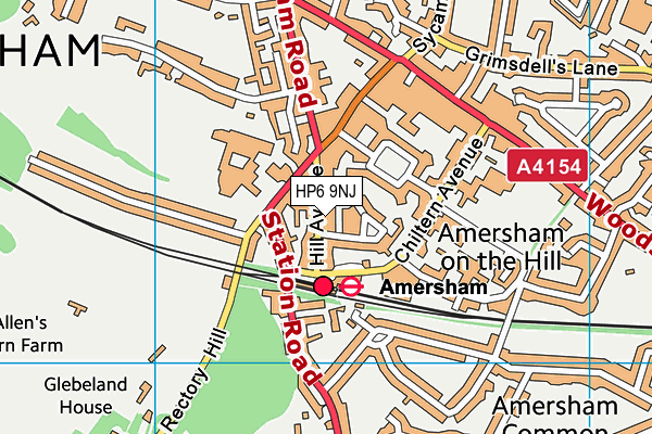 HP6 9NJ map - OS VectorMap District (Ordnance Survey) HP6 9NJ map - OS VectorMap District (Ordnance Survey)