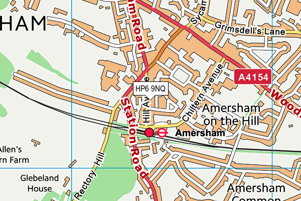 HP6 9NQ map - OS VectorMap District (Ordnance Survey)