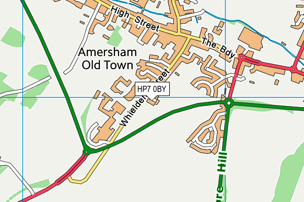 HP7 0BY map - OS VectorMap District (Ordnance Survey) HP7 0BY map - OS VectorMap District (Ordnance Survey)