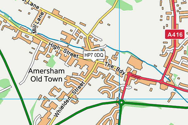 HP7 0DQ map - OS VectorMap District (Ordnance Survey)