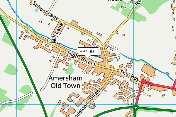 HP7 0DT map - OS VectorMap District (Ordnance Survey)
