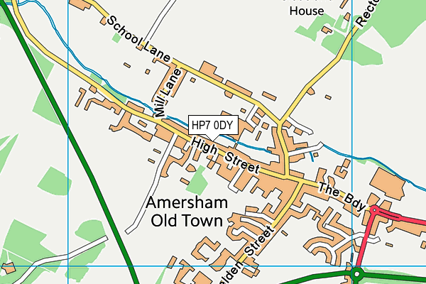 HP7 0DY map - OS VectorMap District (Ordnance Survey)