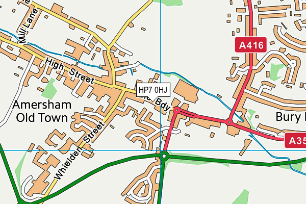 HP7 0HJ map - OS VectorMap District (Ordnance Survey) HP7 0HJ map - OS VectorMap District (Ordnance Survey)
