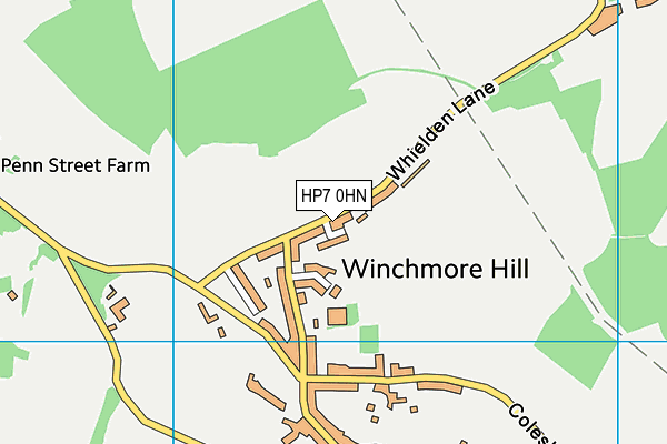 HP7 0HN map - OS VectorMap District (Ordnance Survey) HP7 0HN map - OS VectorMap District (Ordnance Survey)