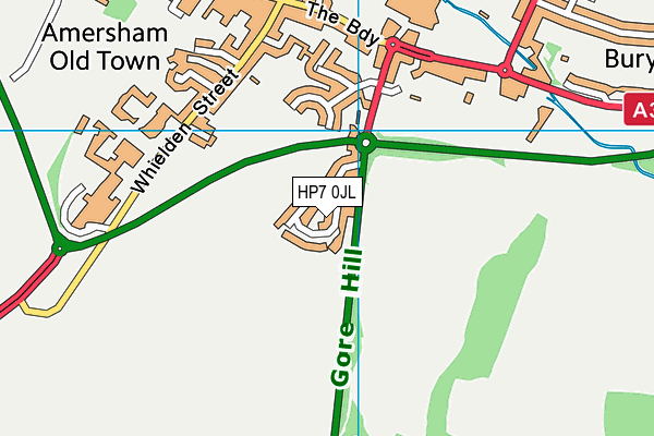 HP7 0JL map - OS VectorMap District (Ordnance Survey) HP7 0JL map - OS VectorMap District (Ordnance Survey)