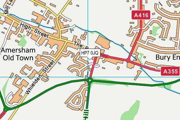 HP7 0JQ map - OS VectorMap District (Ordnance Survey) HP7 0JQ map - OS VectorMap District (Ordnance Survey)