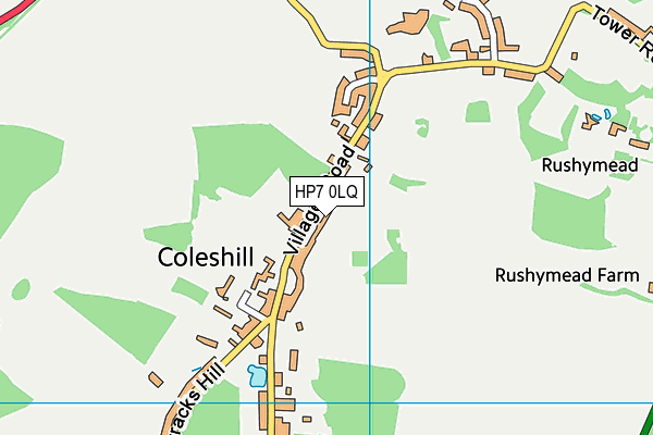 HP7 0LQ map - OS VectorMap District (Ordnance Survey)