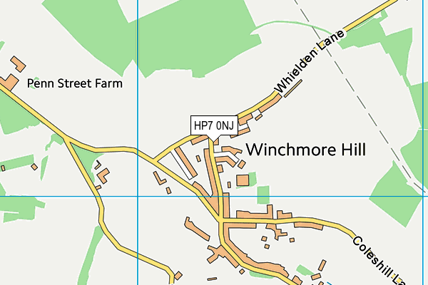 HP7 0NJ map - OS VectorMap District (Ordnance Survey) HP7 0NJ map - OS VectorMap District (Ordnance Survey)