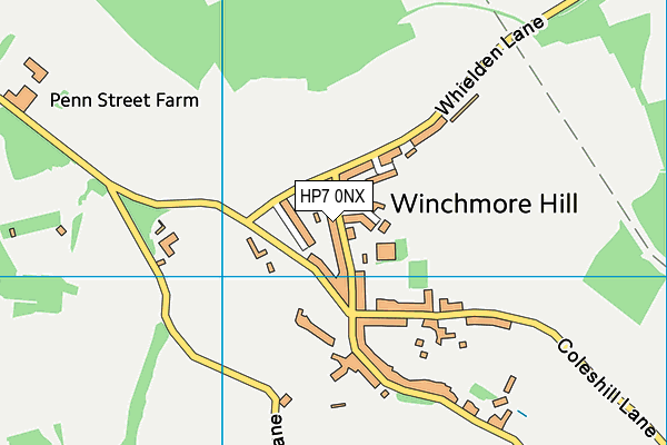HP7 0NX map - OS VectorMap District (Ordnance Survey) HP7 0NX map - OS VectorMap District (Ordnance Survey)