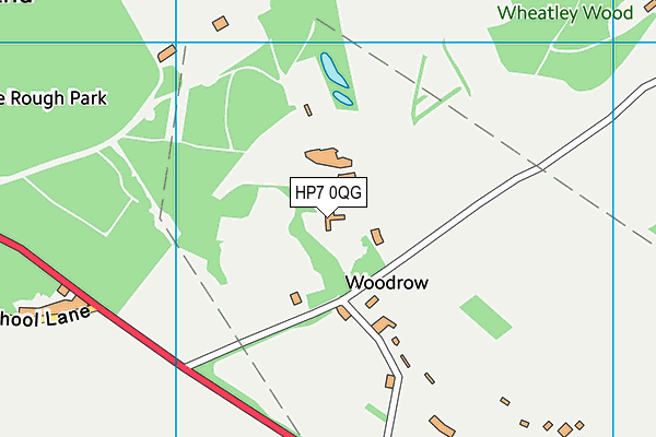 HP7 0QG map - OS VectorMap District (Ordnance Survey) HP7 0QG map - OS VectorMap District (Ordnance Survey)