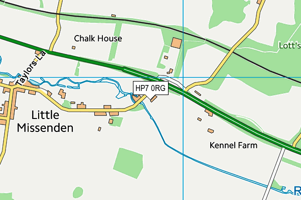 HP7 0RG map - OS VectorMap District (Ordnance Survey)