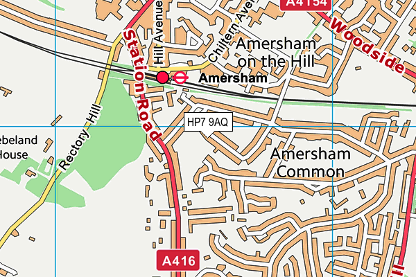 HP7 9AQ map - OS VectorMap District (Ordnance Survey) HP7 9AQ map - OS VectorMap District (Ordnance Survey)