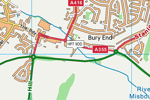 HP7 9DD map - OS VectorMap District (Ordnance Survey) HP7 9DD map - OS VectorMap District (Ordnance Survey)