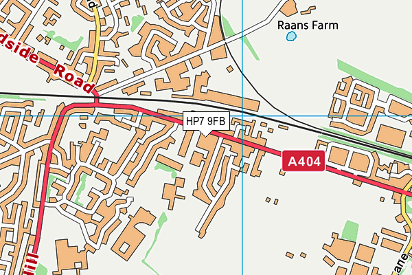 HP7 9FB map - OS VectorMap District (Ordnance Survey) HP7 9FB map - OS VectorMap District (Ordnance Survey)