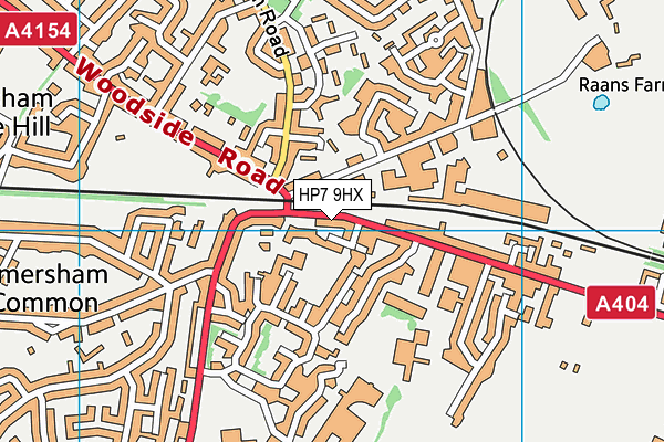 HP7 9HX map - OS VectorMap District (Ordnance Survey) HP7 9HX map - OS VectorMap District (Ordnance Survey)