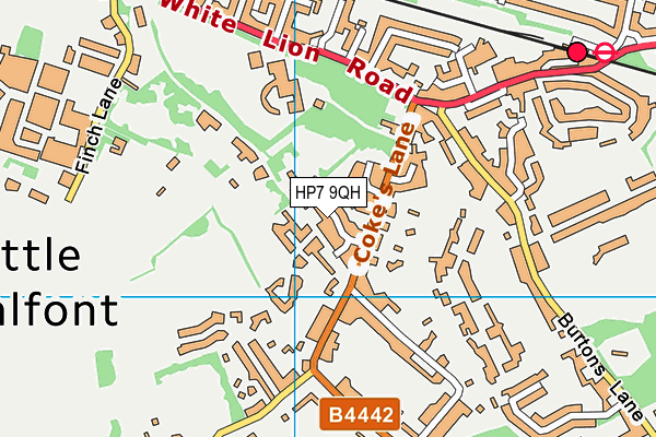 HP7 9QH map - OS VectorMap District (Ordnance Survey) HP7 9QH map - OS VectorMap District (Ordnance Survey)