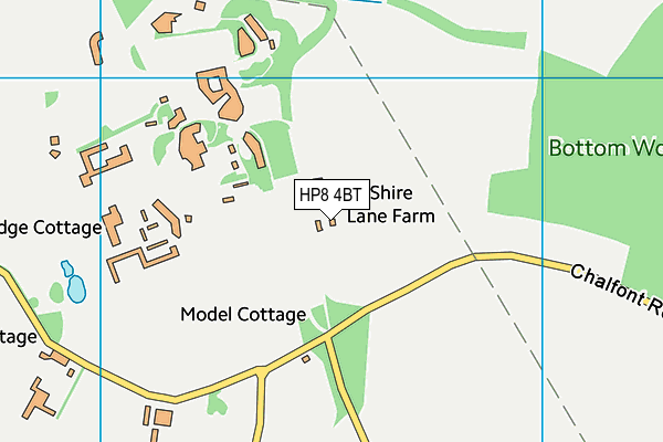 HP8 4BT map - OS VectorMap District (Ordnance Survey)
